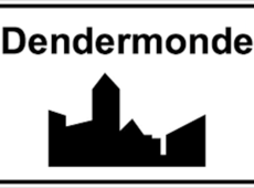 Verkeersbord centrum Dendermonde