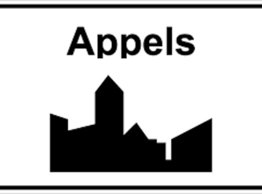 Verkeersbord Appels